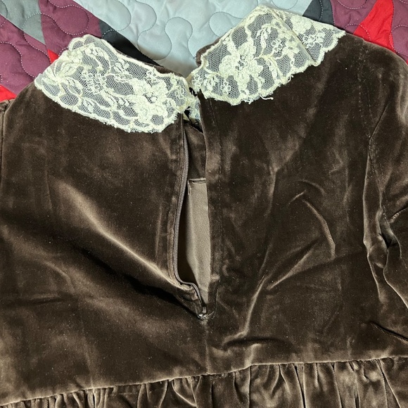 Vintage Velvet floor length dress - Picture 4 of 4